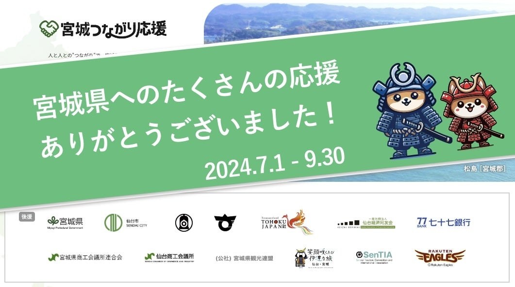 宮城つながり応援の2024年7月から9月の実施報告表紙
