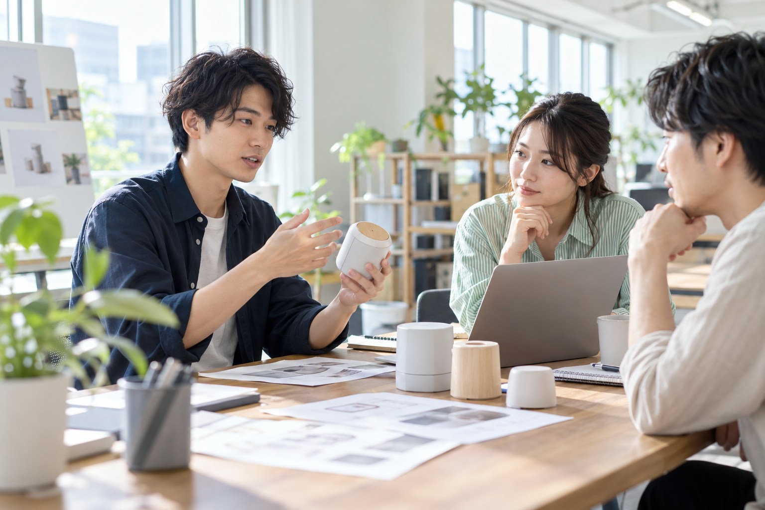 事業で大切にしていることを、製品とともに伝える経営者
